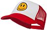 Customised Embroidered Foam Mesh Back Ball Cap Child Happy Face Baseball Hats Kid Smile Face Trucker Hat