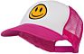 Customised Embroidered Foam Mesh Back Ball Cap Child Happy Face Baseball Hats Kid Smile Face Trucker Hat