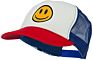 Customised Embroidered Foam Mesh Back Ball Cap Child Happy Face Baseball Hats Kid Smile Face Trucker Hat