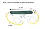 Bodi Outdoor Play Playground Swing Trees Swing Set Heavy Duty Kids Swing Seat with 66 Inch Chain and Snap Hooks
