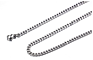 America Jewelry High Polished Stainless Steel Charm Chain Necklace for Women Men Rosary Gold Necklace Men