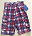 Men's Containing Cotton Pocketed Checkered Polyester Cargo Shorts