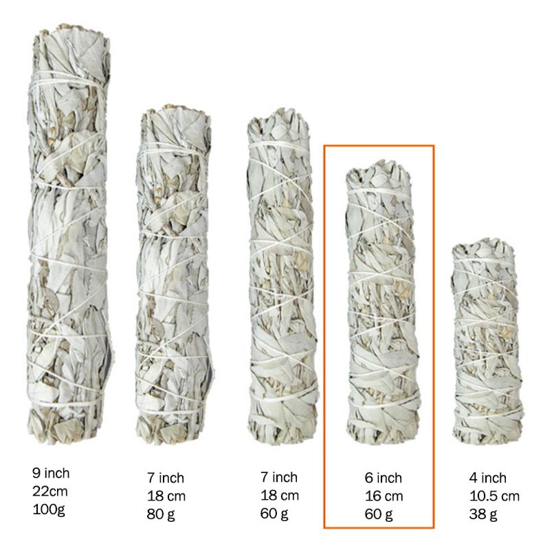 Californian White Sage Smudge Sticks Incense Dried Leaf Leaves Bundles Kits