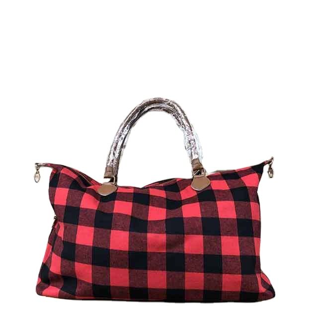 Dream.G910,plaid weekender bag