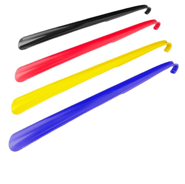 45Cm Straight Design Durable Pp Length Plastic Shoehorn with Hang Hold for Kids and Pregnant Woman and Elders