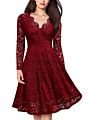 Women's One Piece Long Sleeve Casual Dress Flower Girls' Dresses