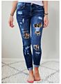 Women Jeans Damaged Tight Super Skinny Ripped High Waist Womens Denim Stretch Pants