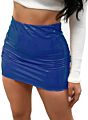 Tight Mini Skirt Womens High Waist Fau Leather 4 Color Pencil Skirt Ladies Wear Skirts plus Size Pu Satin