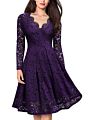 Women's One Piece Long Sleeve Casual Dress Flower Girls' Dresses