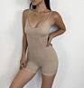 Seamless Women Fitness Khaki Jumpsuit Sports Dance Strappy Back Yoga Romper Jumpsuit