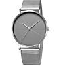 Simple Classic Black Men's Watch Quartz Watch Mesh Belt Men's Ultra-Thin Watch