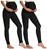 Women's Maternity Leggings over the Belly Pregnancy Active Workout Yoga Tights Pants