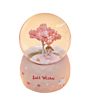 Resin Mini Made Snow Globes for with Tree and Girl Music Box Decoration Birthday Gifts for Kids Daughter Girl