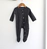 Pure Cotton Spring Autumn Newborn Infant Baby Boy Girl Bodysuit Button Stripe Jumpsuit Casual Outfits Clothes