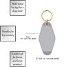 Customizable Pattern Color Diy Keychain Crafting Pendant Acrylic Key Ring