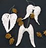 Product Hanging White Angel Wings Ornament for Christmas Decoration