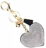 Cute Heart Shape Tassel Keychain with Rhinestones Charm Accessories Cellphone Handbags Bag Pendant Key Ring Gifts H269