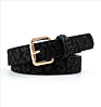 Animal Skin Pattern Plush Pu Waist Women Fur Leopard Belt