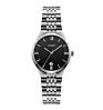 Skmei Q023-Q024 Women Men's Quartz Watch Luxury Silver Stainless Steel Quartz Watch