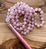 Tassel necklacea agate stone 108 mala beads