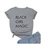 Women Casual Crewneck Black Girl Magic Dress T Shirt