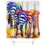 Shoes Modern 3D Digital Printing Waterproof Bathroom Shower Curtains Polyester Shower Curtain