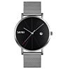 Skmei 9185 Classic Men Luxury Watches Black Stainless Steel Minimalist Male Analog Clock Waterproof Quartz Men Wrist Watch