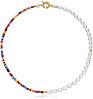 Bohemian Bead Pearl Shell Choker Necklace for Women Girls Handmade Colorful Seed Beaded Choker for Women Jewelry Clnn158