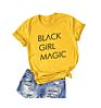 Women Casual Crewneck Black Girl Magic Dress T Shirt