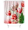 Shoes Modern 3D Digital Printing Waterproof Bathroom Shower Curtains Polyester Shower Curtain