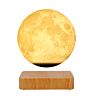 Nordic Style Living Room Decor Dining Room Creative Design Magnetic Levitation Floating 14Cm Moon Table Room Lamp