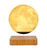 Nordic Style Living Room Decor Dining Room Creative Design Magnetic Levitation Floating 14Cm Moon Table Room Lamp