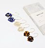 Boho Leaf Dangle Leopard Acrylic Earrings Dainty Resin Geometry Drop Acetate Earrings for Women