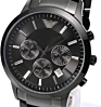 Drop Shipping Stainless Steel Chronograph Black Dial Ar Men Watch