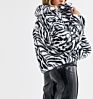 Trending Faux Fur Animal Striped Print Women Ladies Jacket Coats