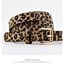 Animal Skin Pattern Plush Pu Waist Women Fur Leopard Belt