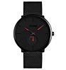 Skmei 9185 Classic Men Luxury Watches Black Stainless Steel Minimalist Male Analog Clock Waterproof Quartz Men Wrist Watch