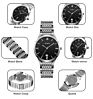 Skmei Q023-Q024 Women Men's Quartz Watch Luxury Silver Stainless Steel Quartz Watch