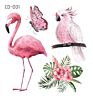 Flamingo Toy Animal Tattoo Sticker Sticker 3D Sticker Tattoo Temporary