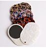 Mini Colorful Acetic Acid Folding Makeup Mirror Exquisite Acetic Acid Plate round Small Mirror Stuffed Small Bag Mirror