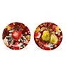 Special Design round Shape Ceramic Plate Colorful Chinese Earthenware Plates Fruit Food Salad Plates
