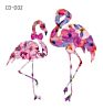 Flamingo Toy Animal Tattoo Sticker Sticker 3D Sticker Tattoo Temporary