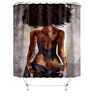 Shoes Modern 3D Digital Printing Waterproof Bathroom Shower Curtains Polyester Shower Curtain