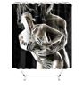 Shoes Modern 3D Digital Printing Waterproof Bathroom Shower Curtains Polyester Shower Curtain