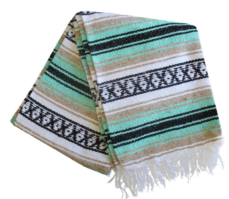Versatile Ideal Yoga, Camping, Picnic, Home Decor Soft Woven Random Color Car Beach Mexican Saddle Blanket