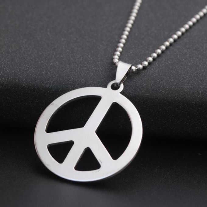 Promotion Items Word Peace Pendant Peace Sign Necklace