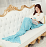 Adult Super Soft All Seasons Sleeping Knitted Blankets Mermaid Tail Mermaid Blanket
