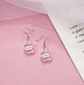 Creative Cute Simulation Fruits Dangle Drop Earrings Sets Statement Handmade Lemon Strawberry Hoop Earrings for Women Girls Jewe