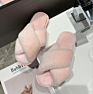 Warm Faux Fur Woman Slippers Ladies Cross Soft Plush Female Open Toe Furry Slipper