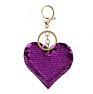 Heart Keychain Sequins Key Ring Gifts for Women Charms Car Bag Accessories Key Chain